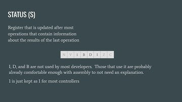 6502: Assembly Programming - Episode[2] - Status Register