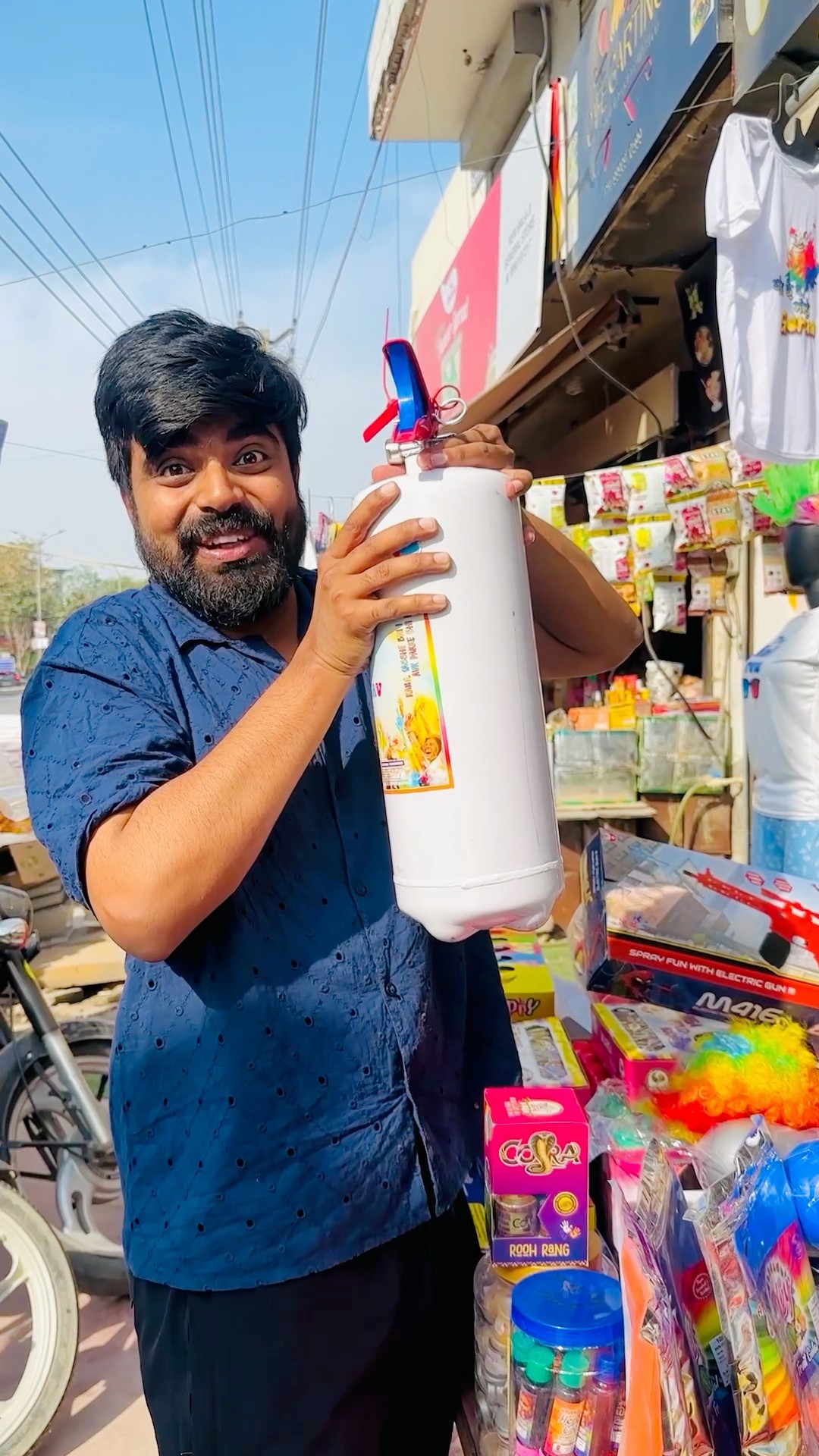 Colour Wala Cylinder ? Happy Holi In advance ? #dushyantkukreja #shorts