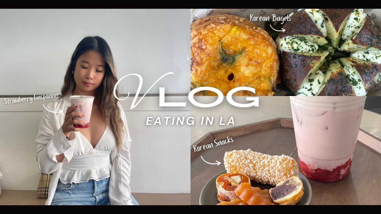 VLOG EATING IN LA Viral Ktown Bagels Korean Tea House LA Farmers vlog-eating-in-la-viral-ktown-bagels-korean-tea-house-la-farmers