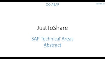Video 10: OO ABAP - Abstract & Multiple Inheritance