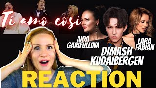 😮 Vocal Coach Reacts to DIMASH, Lara Fabian, Aida Garifullina - Ti amo cosi | REACTION & ANALYSIS