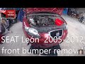 SEAT León  2005-2012  front bumper removal