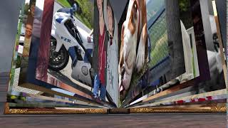 3D photo book after effects project template