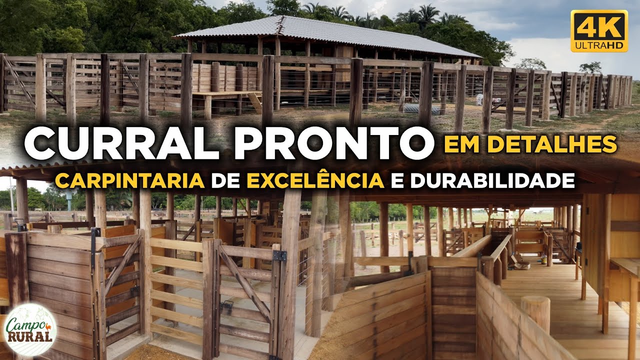 CURRAL PRONTO EM DETALHES - CARPINTARIA 4K