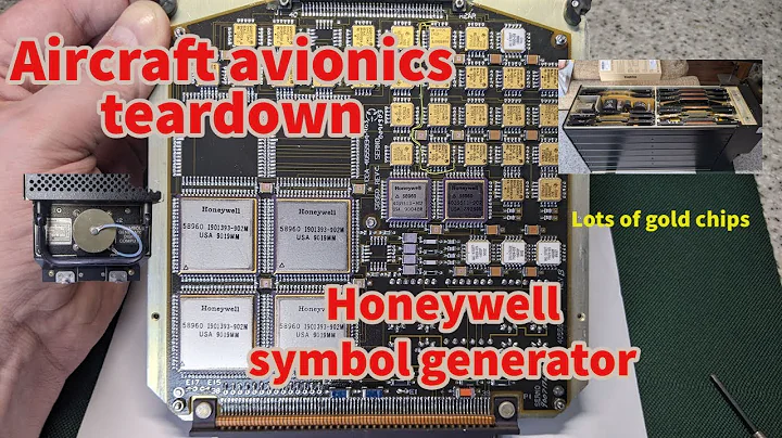 Honeywell aircraft symbol generator teardown - lots of space grade gold chips inside!