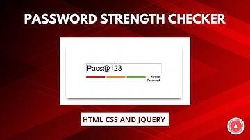 Password Strength Meter | HTML CSS JQUERY