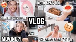 DAILY VLOG 🎥 MOVING? ✈️ UNDER WATER TREADMILL 😲 UNBOXING 📦 SECRET STUFF 🤐JAZ HAND