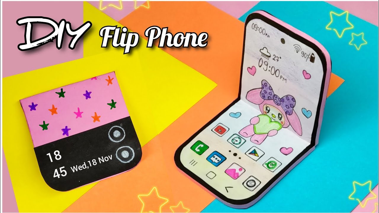 diy-samsung-galaxy-flip-phone-how-to-make-phone-with-paper-and