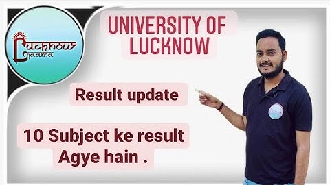 Lucknow University result | Lucknow University result | Lucknow University ug and pg result #result