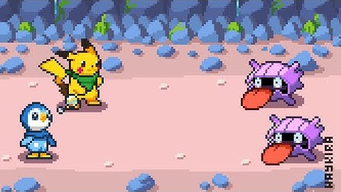 Pixel Art Timelapse - Animated Mockup of a Pokemon Mystery Dungeon x Mario & Luigi RPG crossover