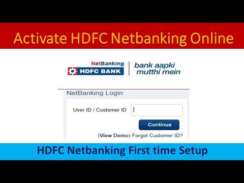 How to activate HDFC Bank Internet banking - Step by Step hdfc netbanking guide