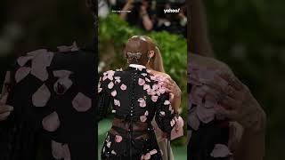 Moment Ariana Grande and Cynthia Erivo reunite on Met Gala red carpet | #shorts #yahooaustralia