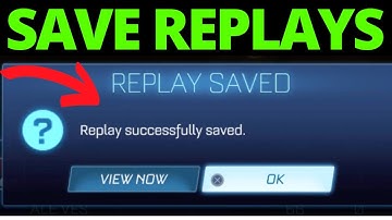How To Save & Watch Replays in Rocket League