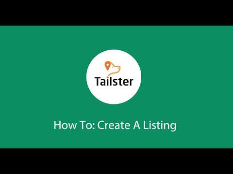 How To: Create a Listing [Tailster FAQ]