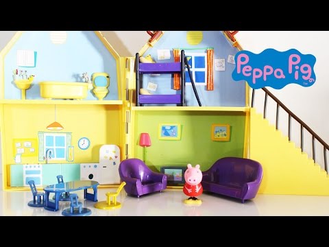 Brinquedo Casinha Casa Peppa Pig Completa Com Acessórios E Jardim