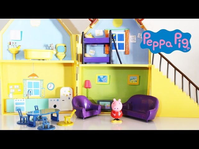 Casa da Peppa Pig Brinquedos Surpresas Casinha Familia em Português House 