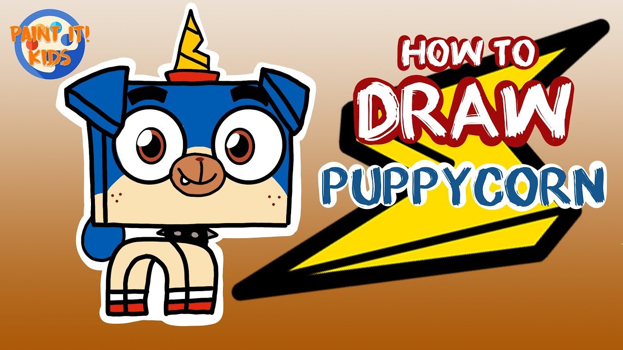 photo Drawing Puppycorn Unikitty drawing for kids how to draw puppycorn unikitty cartoon network art for kids
