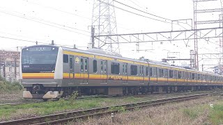 【東海道貨物線ハンドル訓練】JR東日本 E233系8000番台都ナハN35編成 試9882M 試運転 八丁畷〜川崎新町間通過！[2024.04.22(月)]