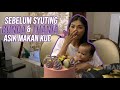 Sebelum Temenin Koko Syuting, Bunda dan Thania Makan Kue Dulu~  | DIARY THE ONSU (23/6/20) P1