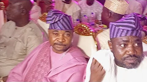 Arrival of mc oluomo and kudeleti Femi Japron At Wedding ceremony of Temitope & big London Nurtw
