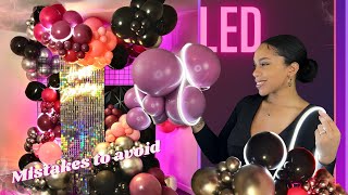 DIY: Upgrade LED Lights in Your Organic Balloon Garland  + Mistakes to Avoid