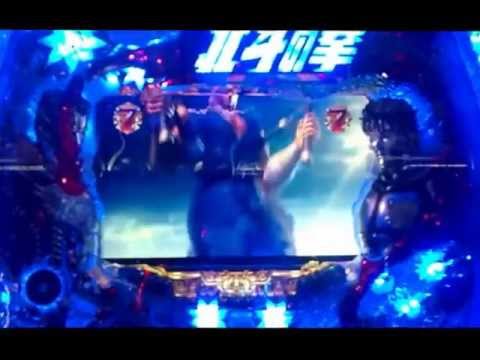 [CR北斗の拳５覇者]プレミアキャラ出現でラオウ予告(キリン柄)先遣隊撃破で大当たり