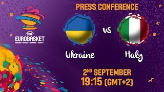 Ukraine v Italy  - Press Conference