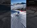 A 9-year-old copying me from behind is CRAZY! 😱🔥⛷️ #Genius #ski #supergirl #newzealand #trending