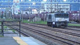 【383系特急ワイドビューしなの】＆【E353系特急あずさ】の共演です(^^;)…7月、南松本駅に81ㇾ【EF64】コンテナ貨物列車を撮影しに行った時に撮影したの未公開映像です