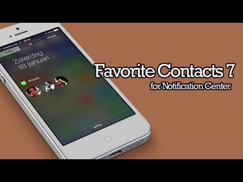 New Favorite Contacts 7 - iOS 7 Notification Center Tweak (Cydia)