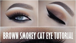 Matte Brown Smokey Cat Eye Tutorial