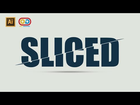 How to Create Sliced Text Effect in Adobe Illustrator | Illustrator Tutorials