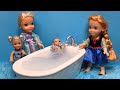 Bathtime Elsa Anna Toddlers Foam Bubbles Bedtime Barbie Dolls 