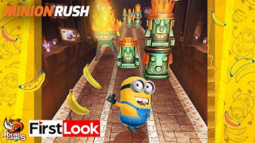 First Look At Minion Rush: Running Game Gameplay Playthrough – Android / iOS Minion Adventures