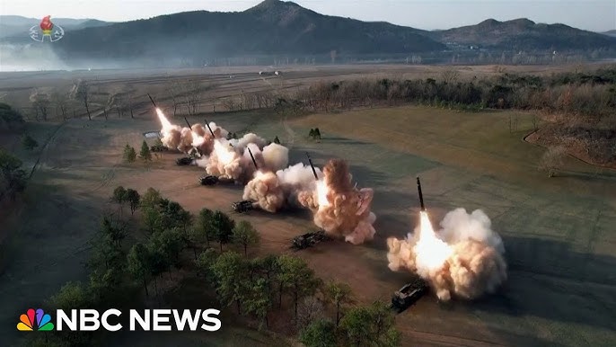 North Korean Leader Kim Jong Un Supervises A Live Fire Drill