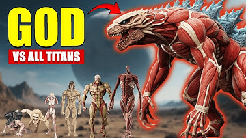 Titan Godzilla vs All Titans of Attack on Titan | 3D Monster Size Comparison 2025