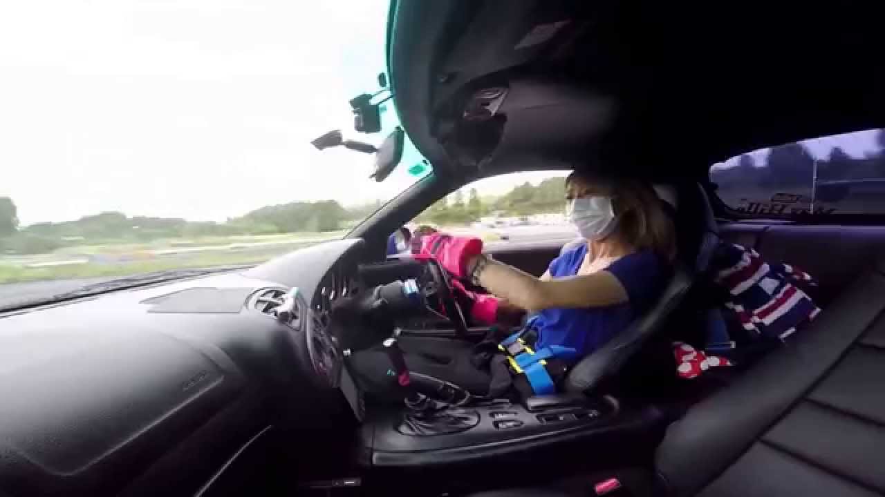 ドリフト練習に苦戦する女子 Girl Struggled To Practice Drift Rx7 Youtube