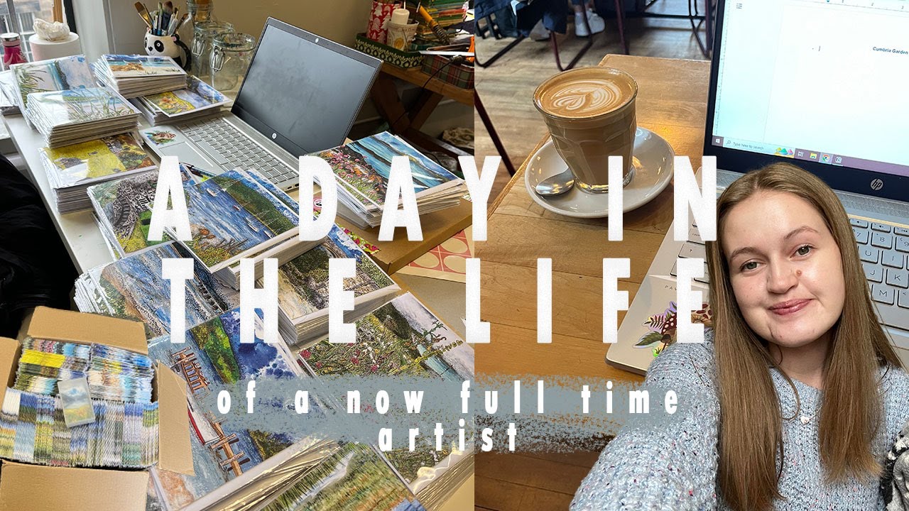 A Day in the Life of a Now Full Time Artist - YouTube