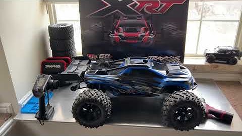 Traxxas Xrt bulletproofing quick run through. Tie bar mod, Traxxas servo 7.4v