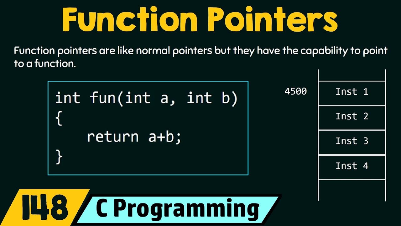 assign pointer function c