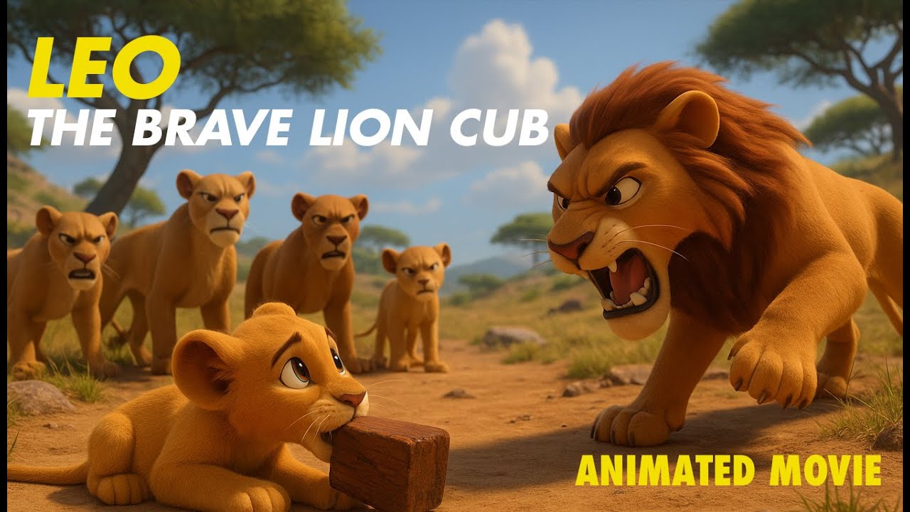 LEO THE LION CUB FULL ANIMATED MOVIE FOR KIDS IN ENGLISH | ANIMATED ...