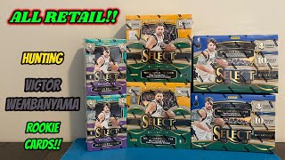 Opening EVERY 2023-24 SELECT BASKETBALL Retail Box to hunt for VICTOR WEMBANYAMA Rookie Cards!!