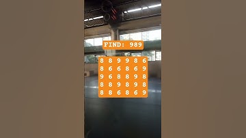 Observation Visual Test: 5 Seconds For You To Spot:989 . Try Your Skills!  #search #puzzle #shorts