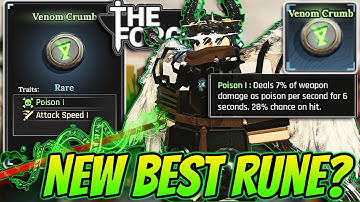 The *NEW* Venom Crumb Rune Might Be The Best? In The Forge Roblox