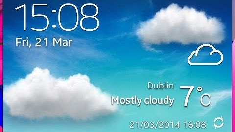 how to install S4 weather widget on S2