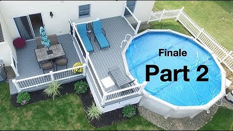 How To Build a 12x12 Two Level Pool Deck with Trex part 2
