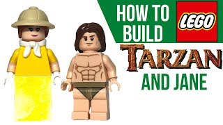 LEGO TARZAN and Jane - Custom Disney Minfigure Tutorial