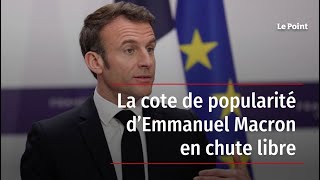 La cote de popularité d’Emmanuel Macron en chute libre