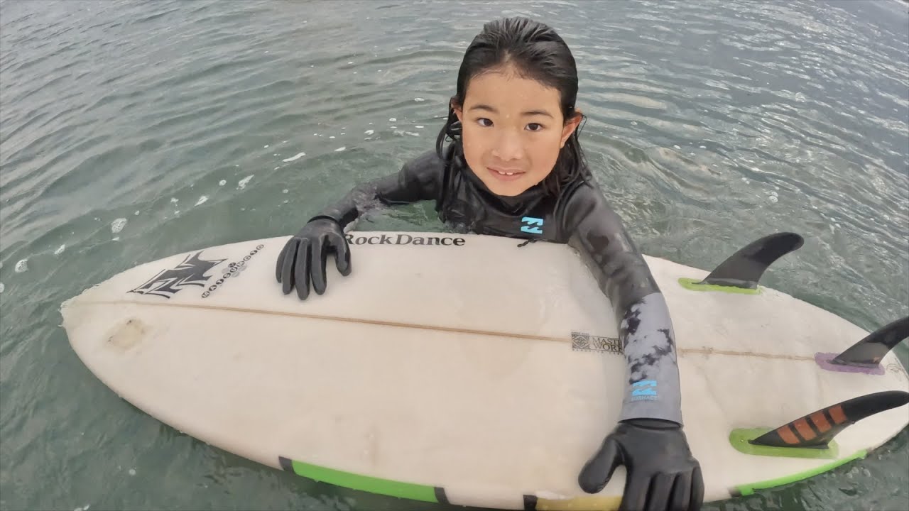 I had a super fun session with an 8-year-old surfer who wants to