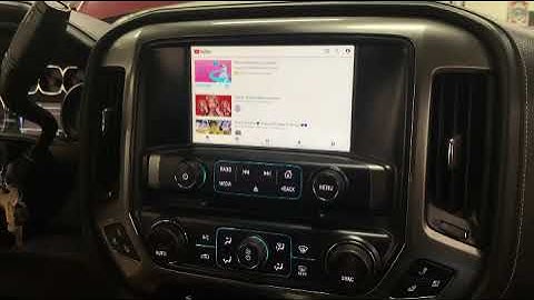 Chevy Silverado apps Netflix YouTube off factory radio stock head unit